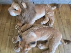 Kellytoy Plush Male Lion Lionesss Doll Huge Fur Mane Nursery Decor  Safari