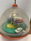 Vintage Spinning Top Tin Litho Globe Toy
