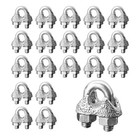 Wire Rope Clamp  20pcs 1 8 Inches M3 Cable Clamps  Zinc Plated Wire Clamp New
