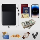 Fireproof Money Bag For Cash  8x5 3in  Black 8 wx5 3 dx0 3 h 
