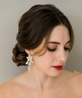 Sweetv Handmade Bridal Hair Comb   Earrings Set