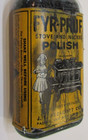 Primitive Old 1930 s Prescott Fyr-pruf Stove Nickel Polish Pasig Nj Usa Bottle