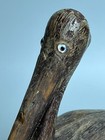 Hand Carved Wood Pelican Decoy Signed By Artist