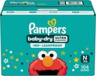 Pampers 104 Pack Baby Dry White Unisex Newborn  0  Disposable Diapers