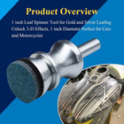 1 Inch Leaf Spinner Tool Engine Turn For Gold And Silver Leafing Unlock 3-d Effe