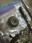 Antique Smoking Pipes Tobacco Coy Fish Design Silver Metal East Asian Ornate