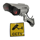 4pack Solar Dummy Fake Flashing Light Ir Led Security Camera Cctv Surveillance