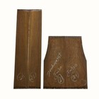 Cocobolo Soprano Ukulele Guitar Back   Side Book Matched Set- Quarter Sawn Kd