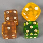 Vintage Translucent Bakelite   Lucite Gaming Dice Set Collectible Green Yellow