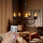 Soulbay Rechargeable Tea Lights With Remote  6pcs Led Electric Flameless Flicker
