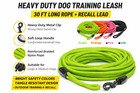 Heavy Duty Dog Training Leash 30ft Long Rope Recall Lead W  Handle   Clip