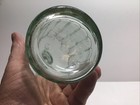 Large Antique Aqua Poisonous Embossed Round Poison Bottle 