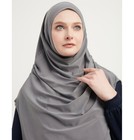 Modefa Premium One Piece Easy Muslim Islamic Instant Long Hijab     Grey