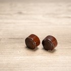 Vintage Tube Radio Knobs Bakelite 2pc 1940s-50s 1 4  Splined Shaft