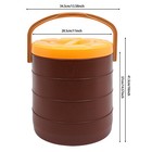 6 6gal Brown Insulated Beverage Dispenser Hot Cold Drink Dispenser With Faucet
