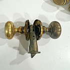 Vintage Eastlake Style Fancy Brass Mortise Lock Parts Restore Lock Set