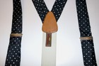 Trafalgar Vintage Mens Polka Dot Suspenders
