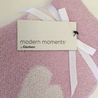 New Baby Blanket Soft Cozy Pink White Hearts Baby Gift   Modern Moments Gerber