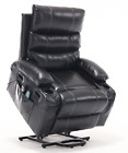 Elderly Power Lift Recliner Chair Electric Sofa W  Cup Holder Extended Footrest