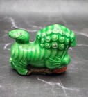 Vtg Chinese Cloisonn   Enamel Miniature Foo Dog Brass Figurine