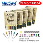 Macdent Limas De Endodoncia Manual Dental K-files Acero Inoxidable 21 25 31mm