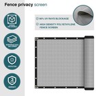Fence Privacy Screen Mesh Cover Garden Yard Shade Cover 4ft Light Gray