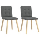 Dining Chair Set Of 4 Dark Gray Vidaxl 