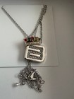 Bigbang Vip 2014 Crown Necklace Silver Tone Concert Collectible 15  Unused