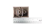 Vintage Semi Truck Belt Buckle Silver Tone Tractor Trailer Rig