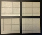 British Solomon Islands 1949 Kgvi Upu Blocks Set Sc  84-87  Sg  77-80 Plate  1