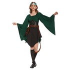 Rumnigh 4 Pcs Women Elf Costume Renaissance Fairy Costume Set Medieval Vintage