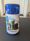 Aladdin Masters Of The Universe Plastic Thermos Bottle W  Blue Cup Lid
