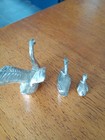 Ornament Of 3 Swans  Metal