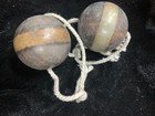 2pcs Large Rare Tibetan Natural Old Agate Dzi  1stripe  38mm Round Beads