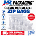 Mr  Packaging Clear Resealable Zip Bags 2 4 6 Mil Choose Size   Quantity