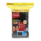Hanes Men s 10-pack Brief Underwear Mid Rise Tagless Wicking Comfort Flex Waist