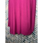 Adrianna Papell Berry Purple V Neck Long Sleeve Stretch Waffle Knit Tunic Top Lg