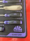 Mac Tools Sdrb12fp 11 Piece Screwdriver    Phillips Set W  Foam Soft Case Purple