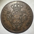 1865 Azores 20 Reis  Vf Portugese Colony