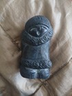 Soapstone Carved Inuit Sculpture Eskimo Statue Figurine Vintage Made In Alaska 