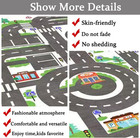 Kids Rug Play Mat Great For Playing With Cars And Toys educational Kid Road And 