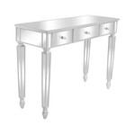 3-drawers Silver Mirror Dressing Table Console Table  29 9 In  H X 41 7 In  W X 