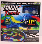 Magic Tracks Glow In The Dark Set 220 Track Pieces W blue Car Led New