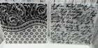 Script Roses Texture 6x6 Embossing Folders Lot Of 4