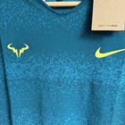 Nike Court Rafa Nadal Tennis Adv Shirt - Teal - Fd5409-381 - Men s Size M - Nwt