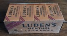 Vintage 1950 s Nos Full Box  20  Boxes  Luden s Country Store Counter Display