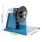 Small Workpieces Blue Rotary Welding Positioner Turntable Table 10w Dc24v Ac110v