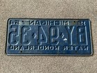 Very Nice 1954 Michigan License Plate All Original Paint