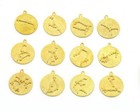 2 Pcs Horoscope Astrological Zodiac Star Signs Symbols Charms Pendant 4871-82