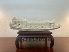 Stunning Large Chinese japanese Resin Ornately Canton Entertainment Boat 